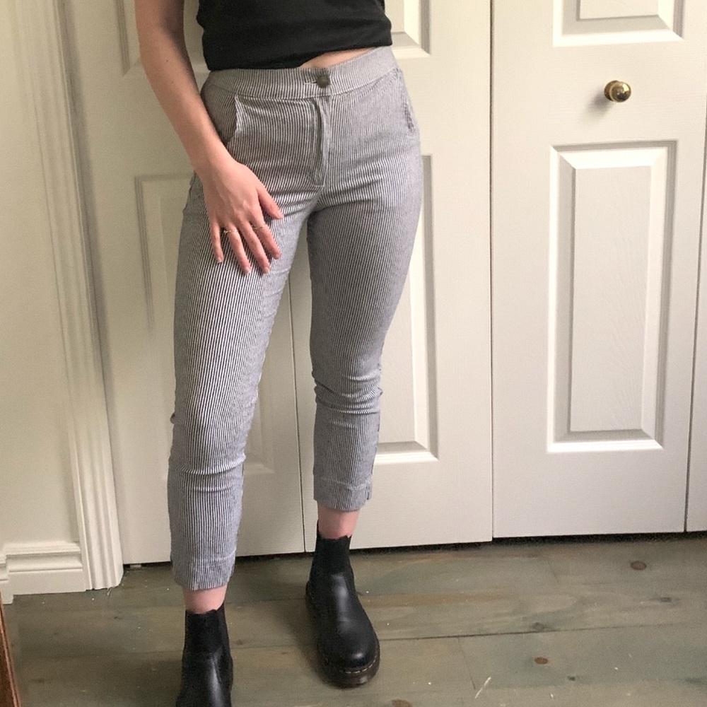 Cropped Striped Hollister Pants
